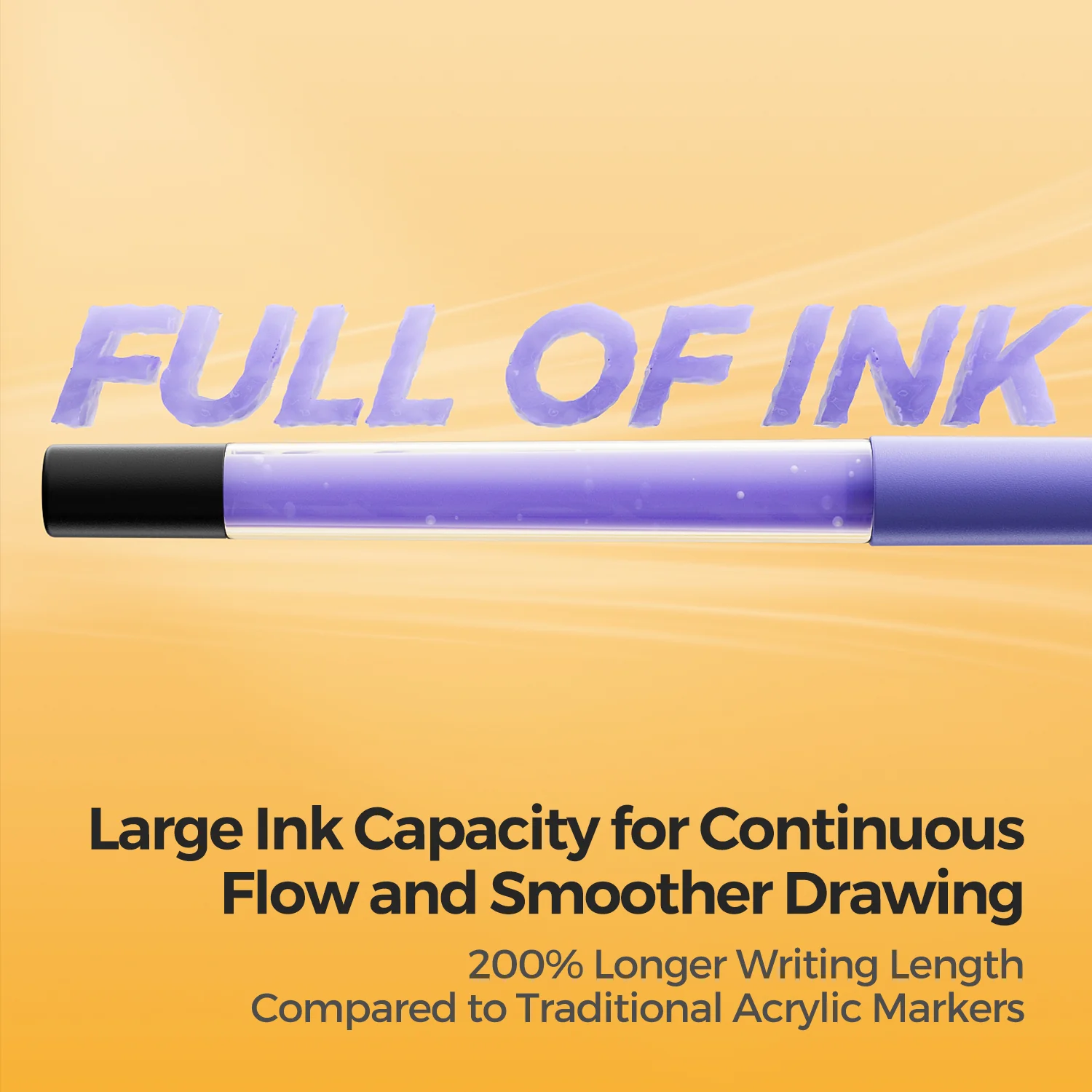 Direct Liquid Acrylic Paint Marker  Permanent, Fast-Drying for Rock, Canvas & Wood - Image 4